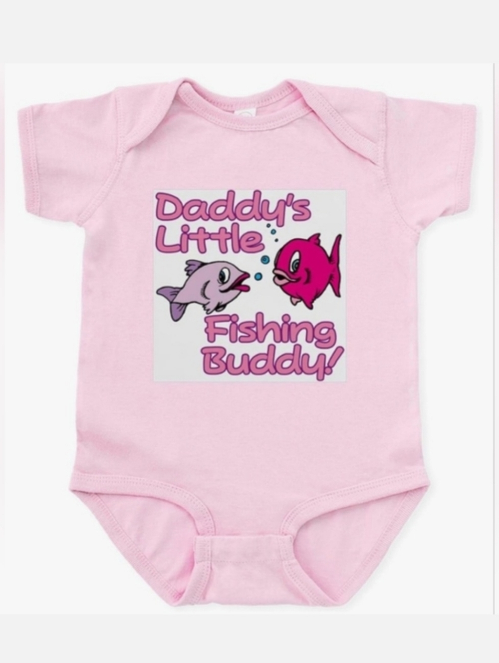 NWT Cafe Press Daddy's Little Fishing Buddy Onsie Size 6-12M